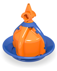 Feed pan cpl TRU PAN man. dia 45.0 - rearing -> 25kg